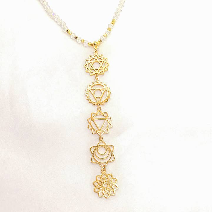 Moira Bijoux Creation - Wholesale Pendant/Charm Necklace - Prana crystal necklace1