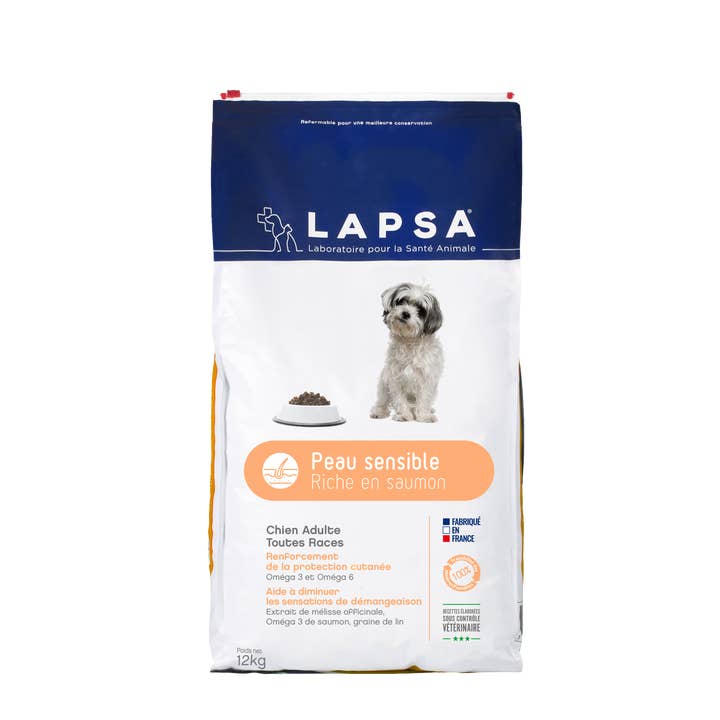 LAPSA - Vendita all'ingrosso Cibo - Cani - CROCCHETTE SECCHE PER CANI ADULTI PER PELLI SENSIBILI 12 KG