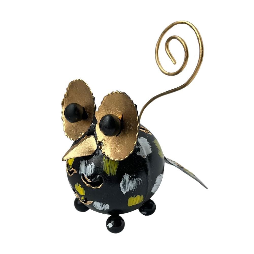 VIE - Venta al por mayor Figura decorativa - Extravagante animal de cola rizada de metal, aproximadamente 8 x 7 x 4 cm11