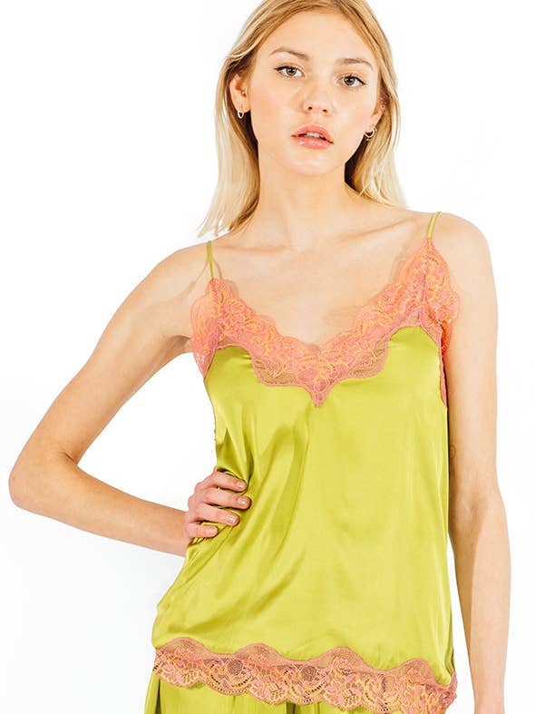 DALHIA CAMI SÆT - GRØN for engroshandel hos The Gold Key