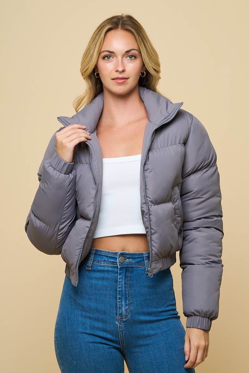 ANWND – Puffer Jacket - Mulher por atacado – Jaqueta Puffer Curta Acolchoada20