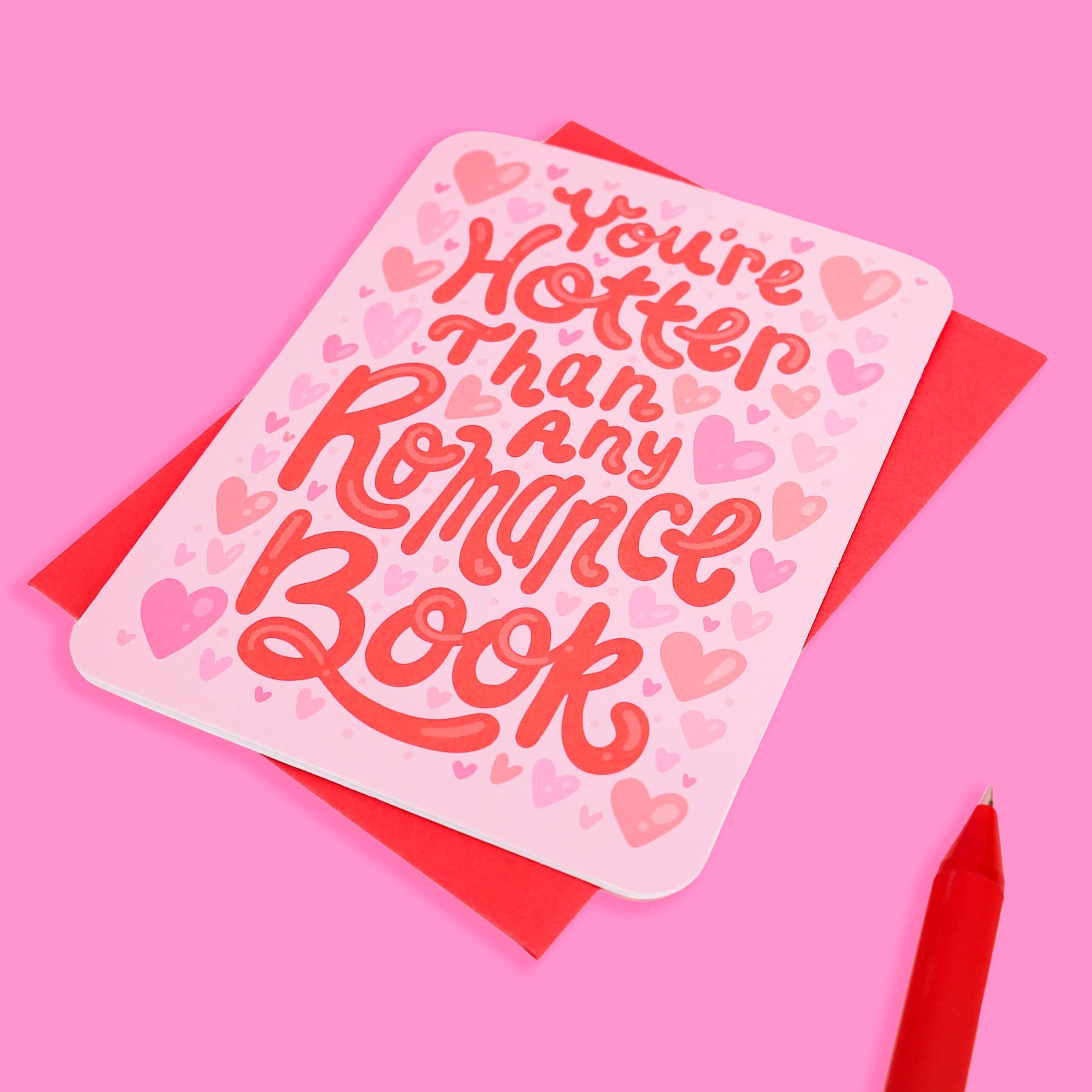 Turtle's Soup - Vente Cartes de Saint-Valentin - Carte de vœux de Saint-Valentin You're Hotter Than My Romance Book1
