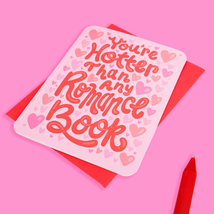 Turtle's Soup - Vente Cartes de Saint-Valentin - Carte de vœux de Saint-Valentin You're Hotter Than My Romance Book1