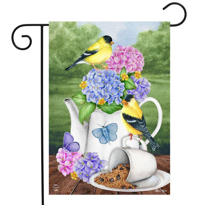 Briarwood Lane - Wholesale Flag - Tea Party Spring Garden Flag 18" x 12.5"
