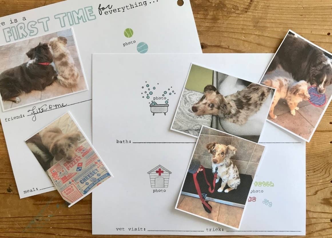 Hugs and Kisses XO - Wholesale Memory Book - Kids & Baby - Dog Puppy Wreath Memory Book7