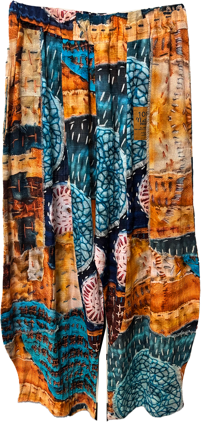 LeParisPetit by I Love Linen - Wholesale Pants - Women's - Harem Pants in Cotton Gauze—Six (6) Patterns/Colors0