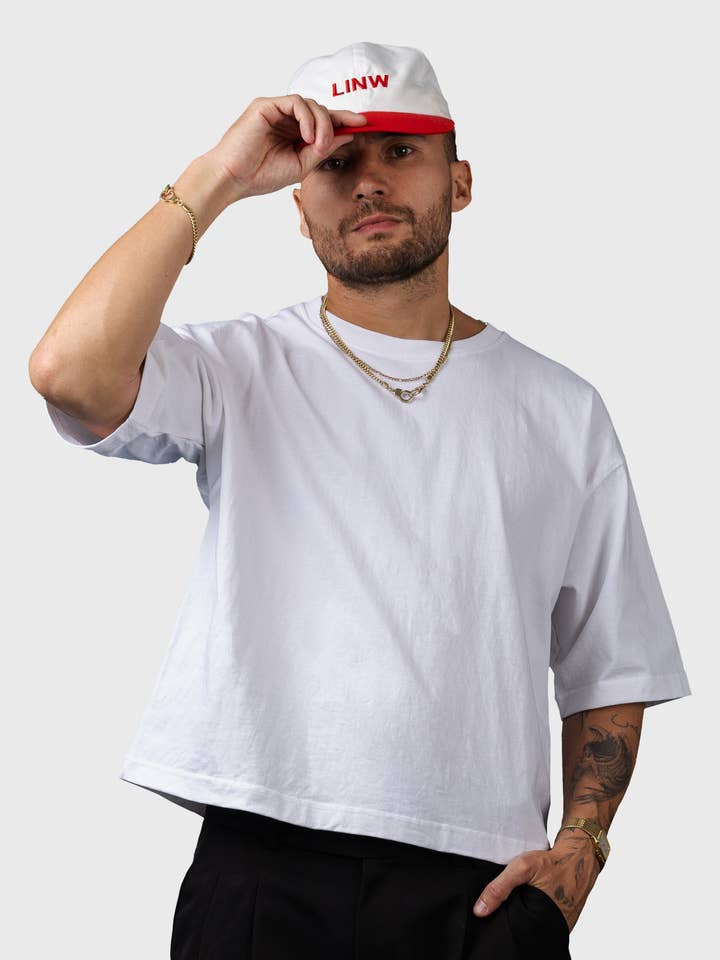Essential Cropped Tee - White for wholesale by Lost In Nowhere