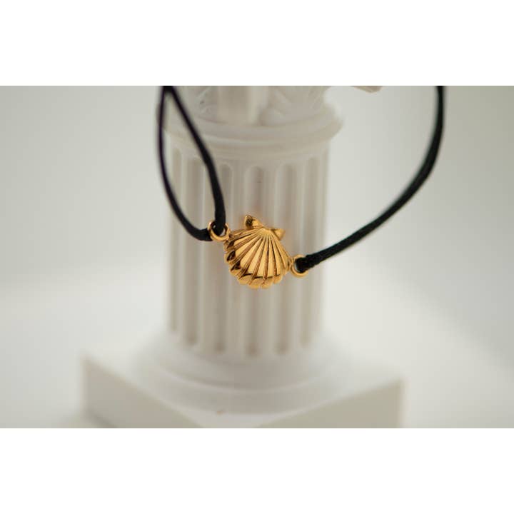 TALISMAN JEWELLERY - Wholesale Charm/Dangle Bracelet - Camino de Santiago Shell Cord Bracelet 18k Gold Plated