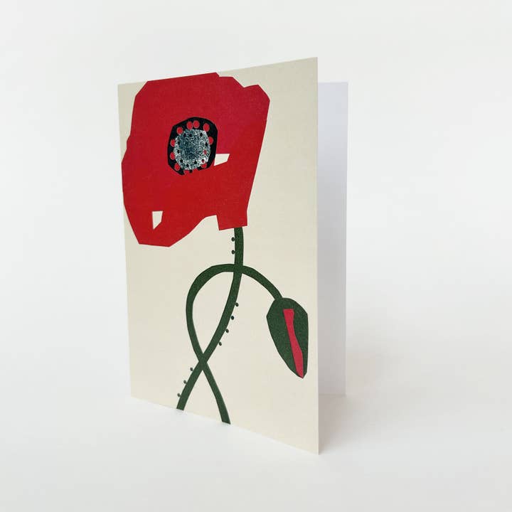 Cait McEniff - Wholesale Everyday Greeting Card - Poppy Greetings Card1