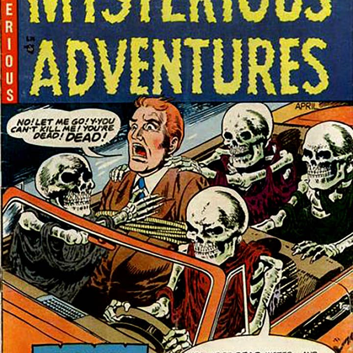 Xeno Pop – Engroshandel Postkort – VINTAGE HORROR TEGNESERIER HALLOWEEN POSTKORT MYSTISKE ADVENT