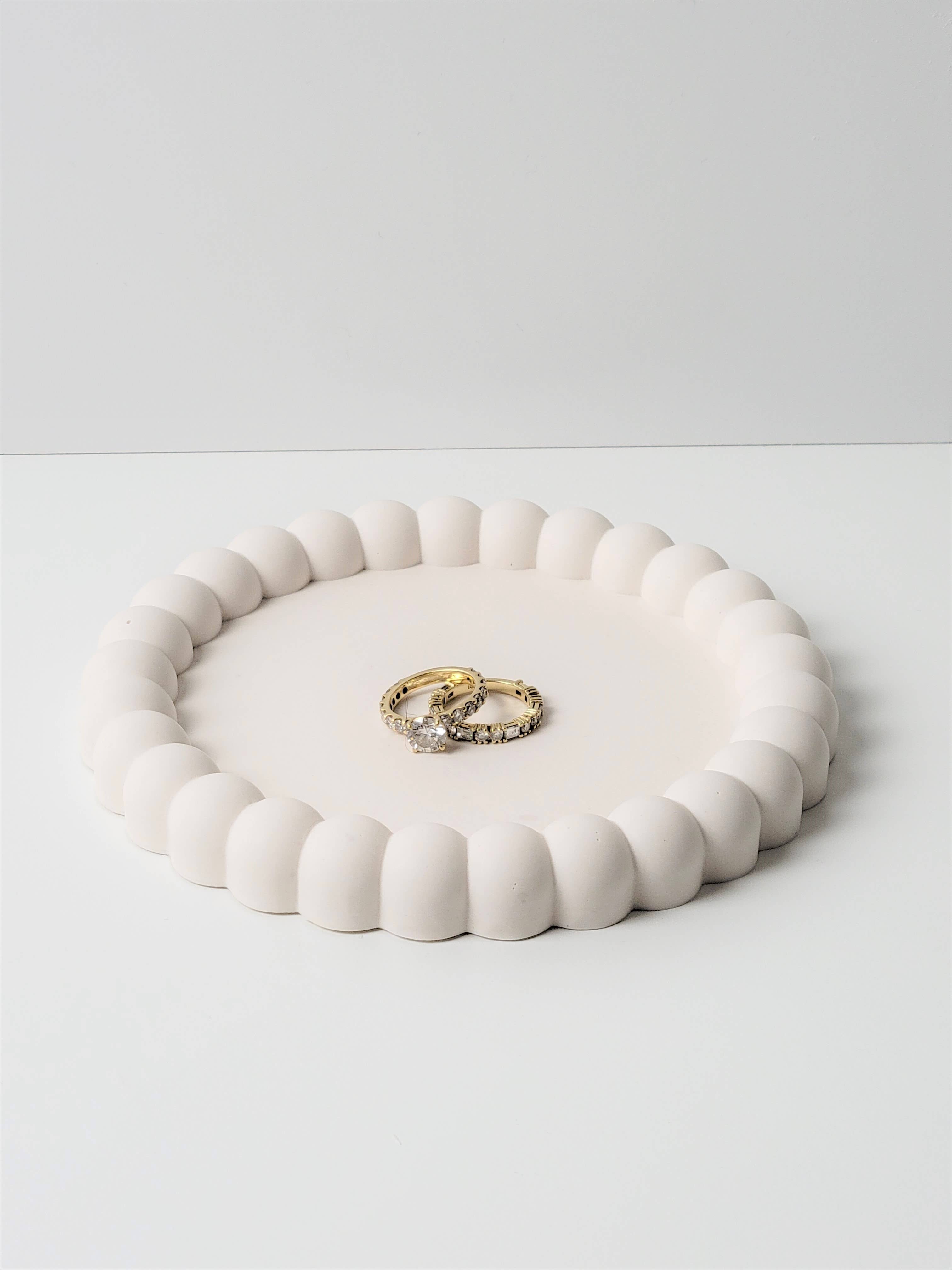 Three Springs Candle Co. - Wholesale Jewelry Dish - Mochi Donut Small bubble Jewelry trinket tray | dish1