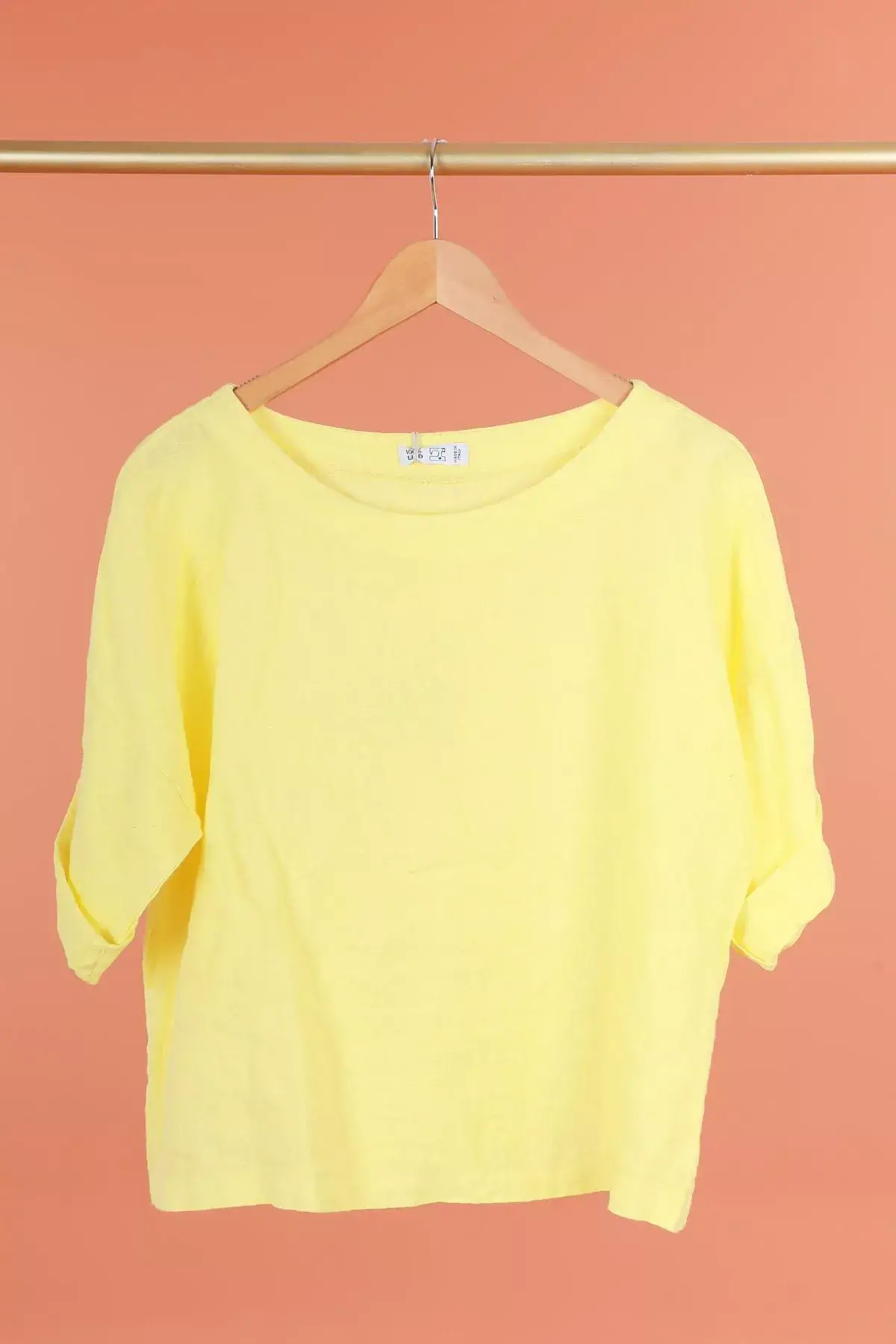 la maison des fibres naturelles - Wholesale Blouse - Women's - Round neck linen top 659005 100% linen66