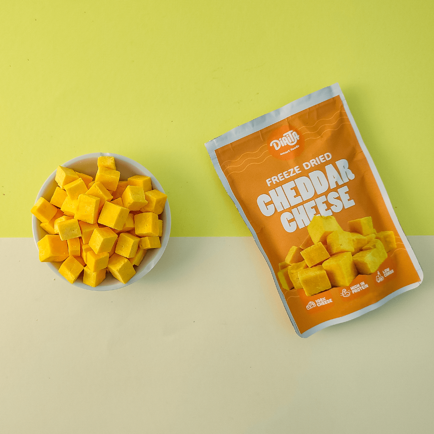 Diaita – wholesale Cheese – Freeze Dried Cheddar Cheese Snack1