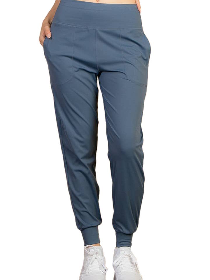 Pantaloni da jogging a vita alta con cintura larga per la vendita all'ingrosso da parte di Vanilla Monkey