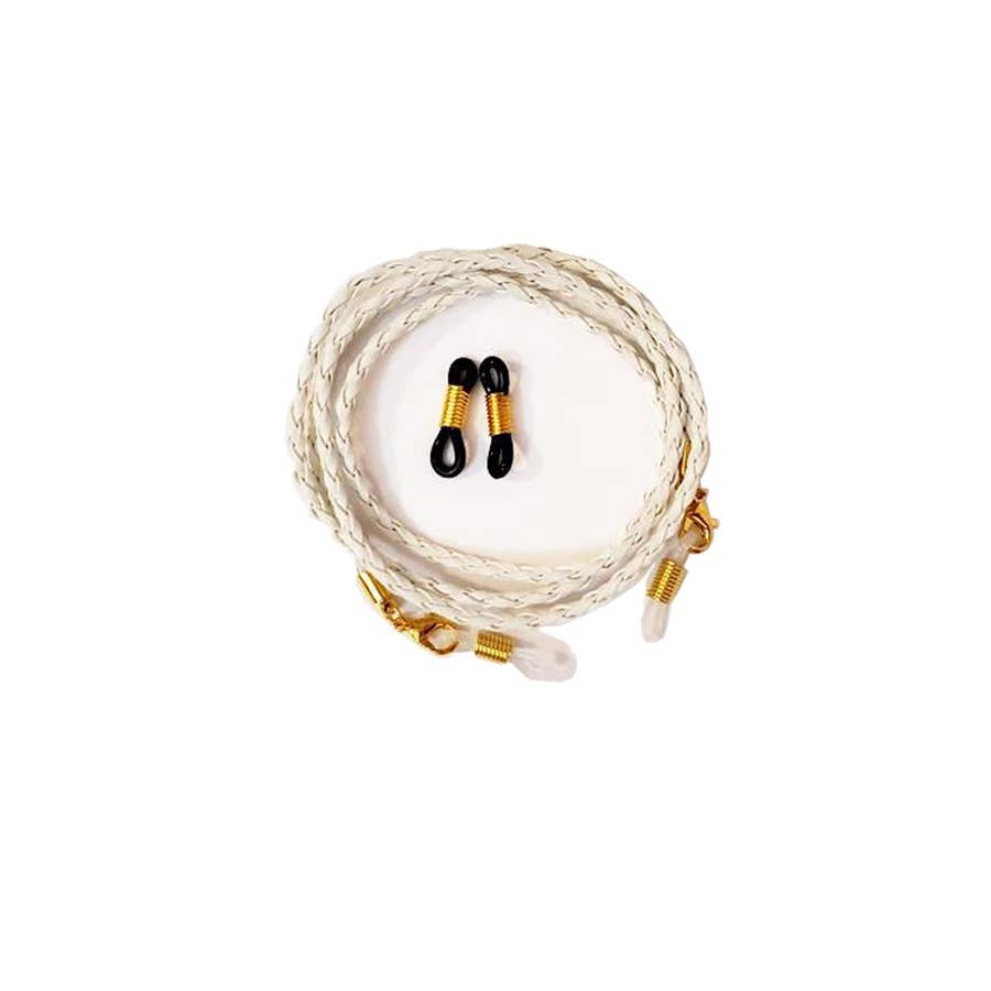 JHP Collection - Wholesale Lanyard - Women's - TWIST LEATHER MASK AND EYEGLASSES LANYARD CHAIN8