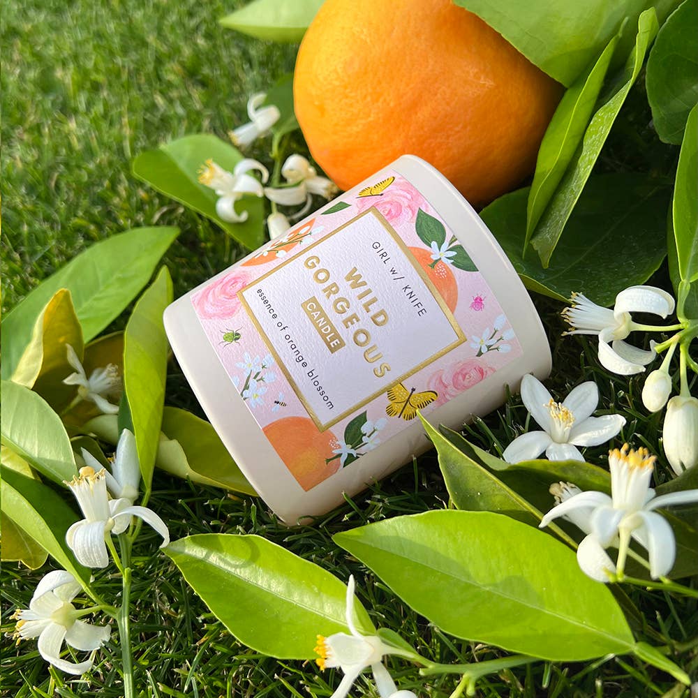Girl w/ Knife - Wholesale Jar/Filled Candle - Wild Gorgeous Candle - Essence of Orange Blossom (soy coco)8