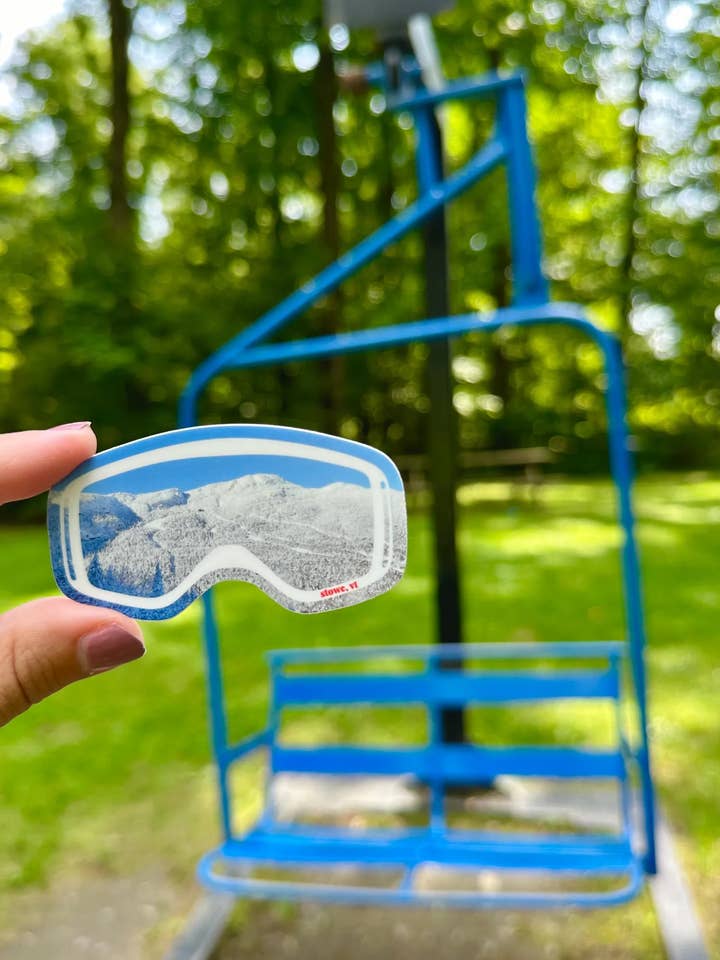 Stowe, Vermont Mt. Mansfield Goggle Sticker | Weatherproof for wholesale by Lex Vize Creative Co.