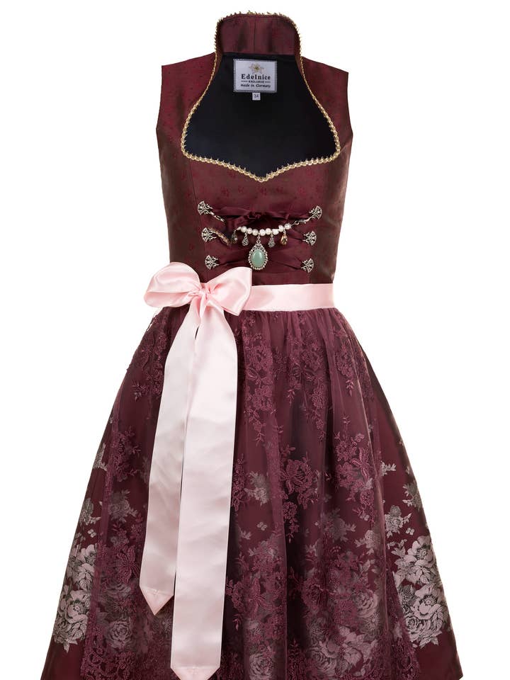 Midi Dirndl 2-Piece Stand-Up Collar Stella for wholesale by Edelnice Trachtenmode GmbH & Co. KG