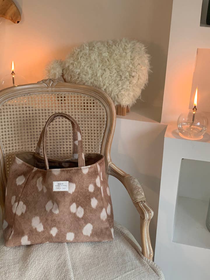 Tote Bag - Deer Hair Battery for wholesale by Bazar Atelier Sablon