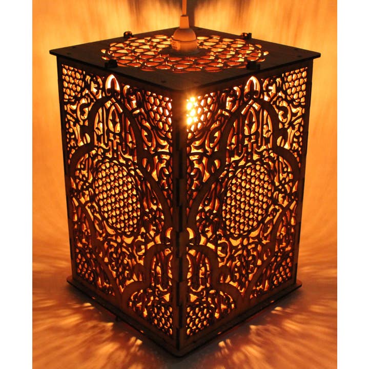 Moroccan/Islamic Patterned Lantern Large for wholesale by Etch Pros