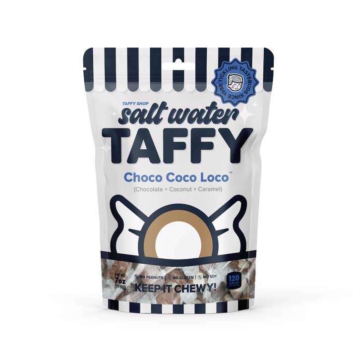 Taffy Shop - Wholesale Taffy - Choco Coco Locoâ„¢ Taffy (Chocolate+Coconut+Caramel)