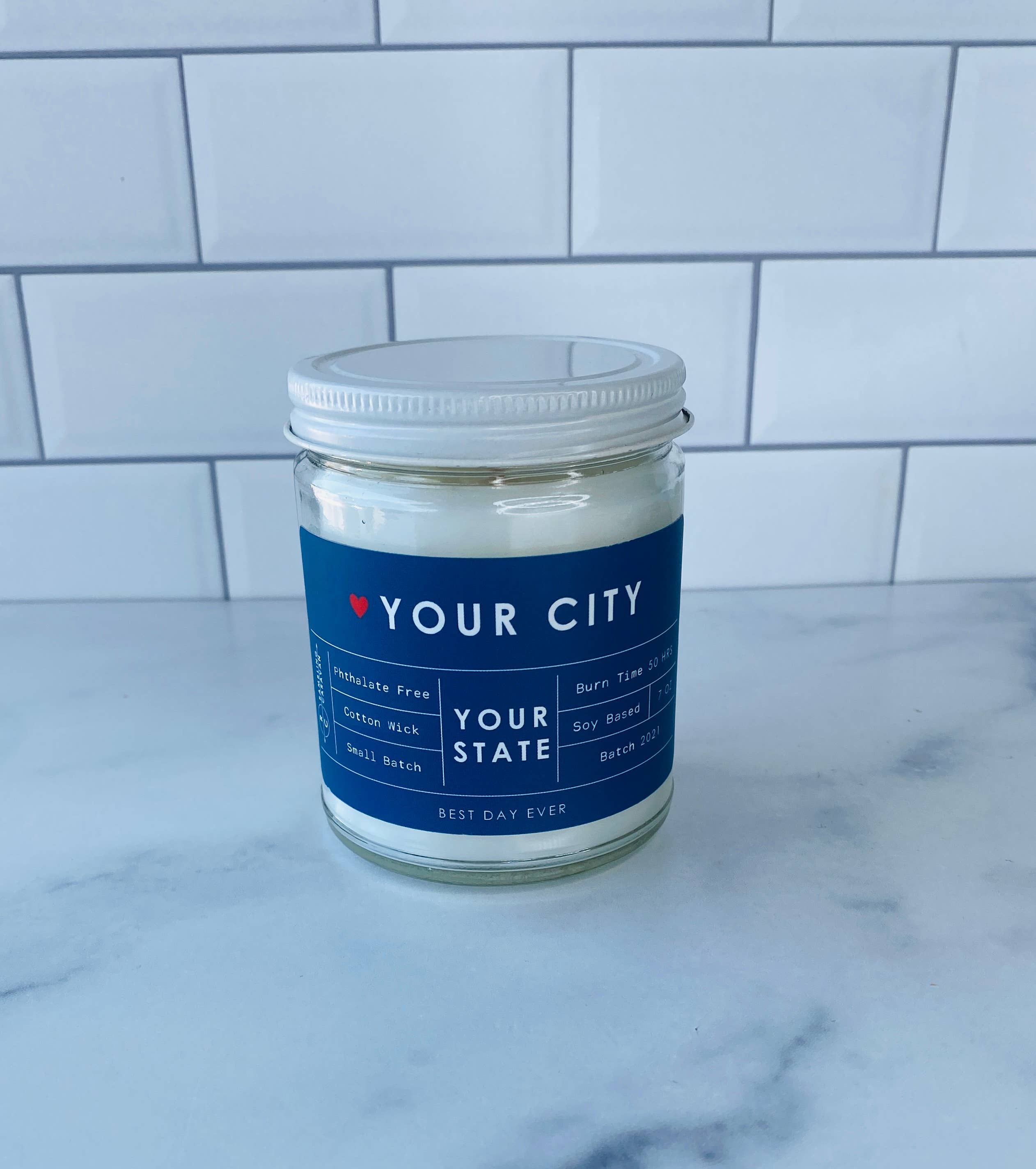 Rambling Caravan - Wholesale Jar/Filled Candle - Your City-Your State Custom Order Candle3