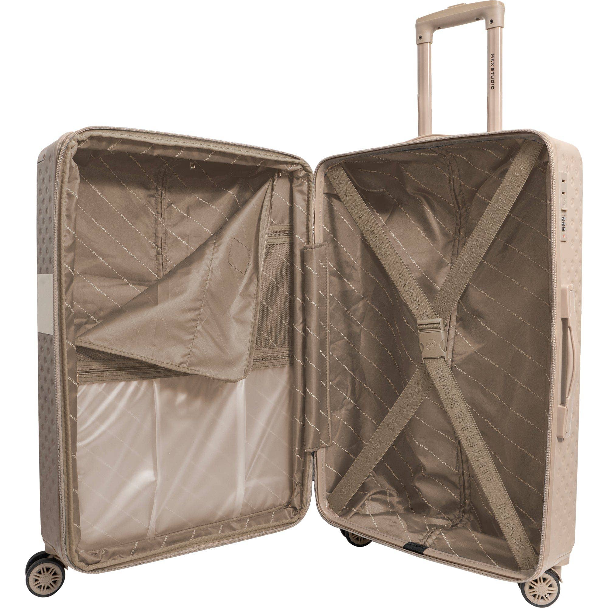 Magid - Wholesale Luggage - Max Studio Tonal Tufted ABS 2-Piece Hard-Sided Luggage Set50