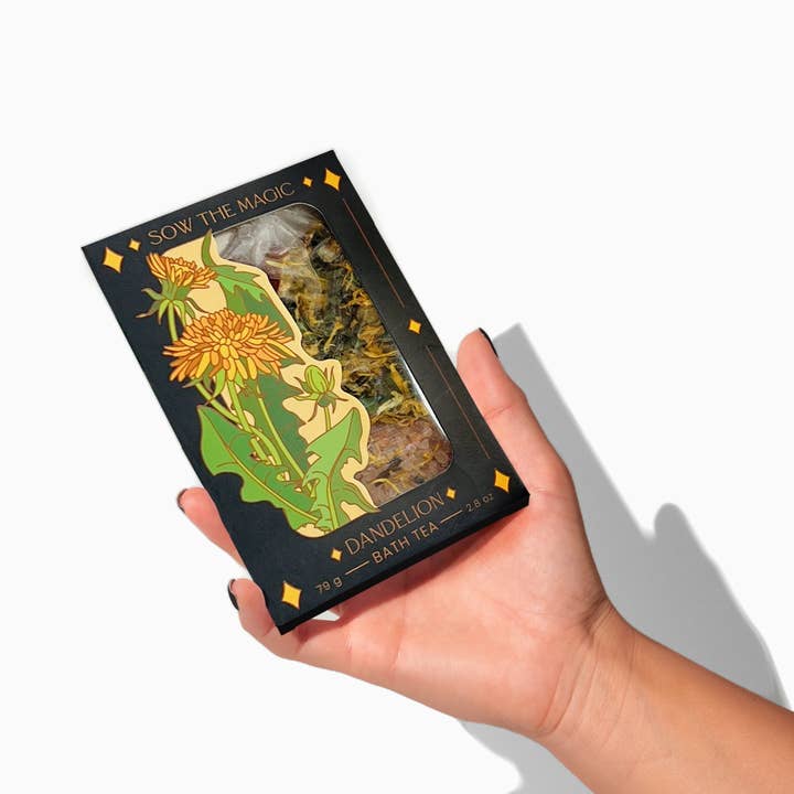 Sow the Magic - Wholesale Bath Soak/Milk - Dandelion Tarot Botanical Bath Tea Box