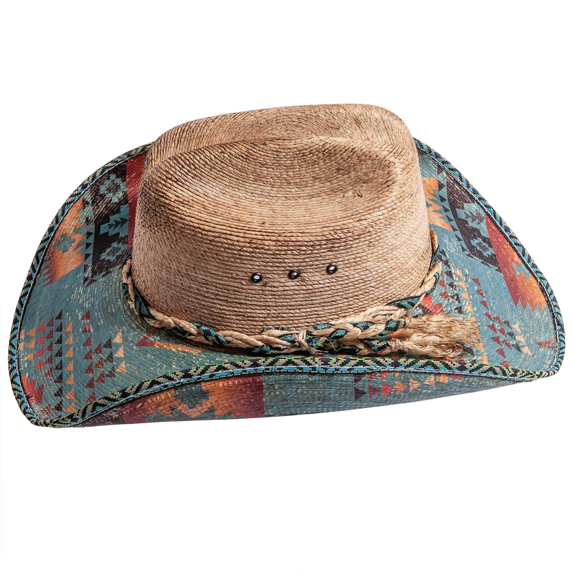 Natural Mexican Palm Straw Hat - Style Cassius for wholesale on Faire3