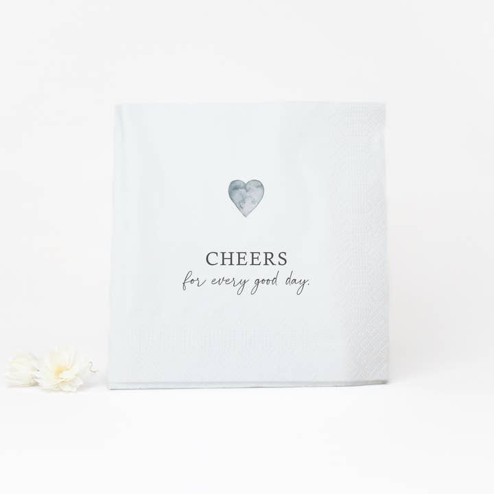 Napkin "Cheers for every good day" for wholesale by Bake Affair GmbH