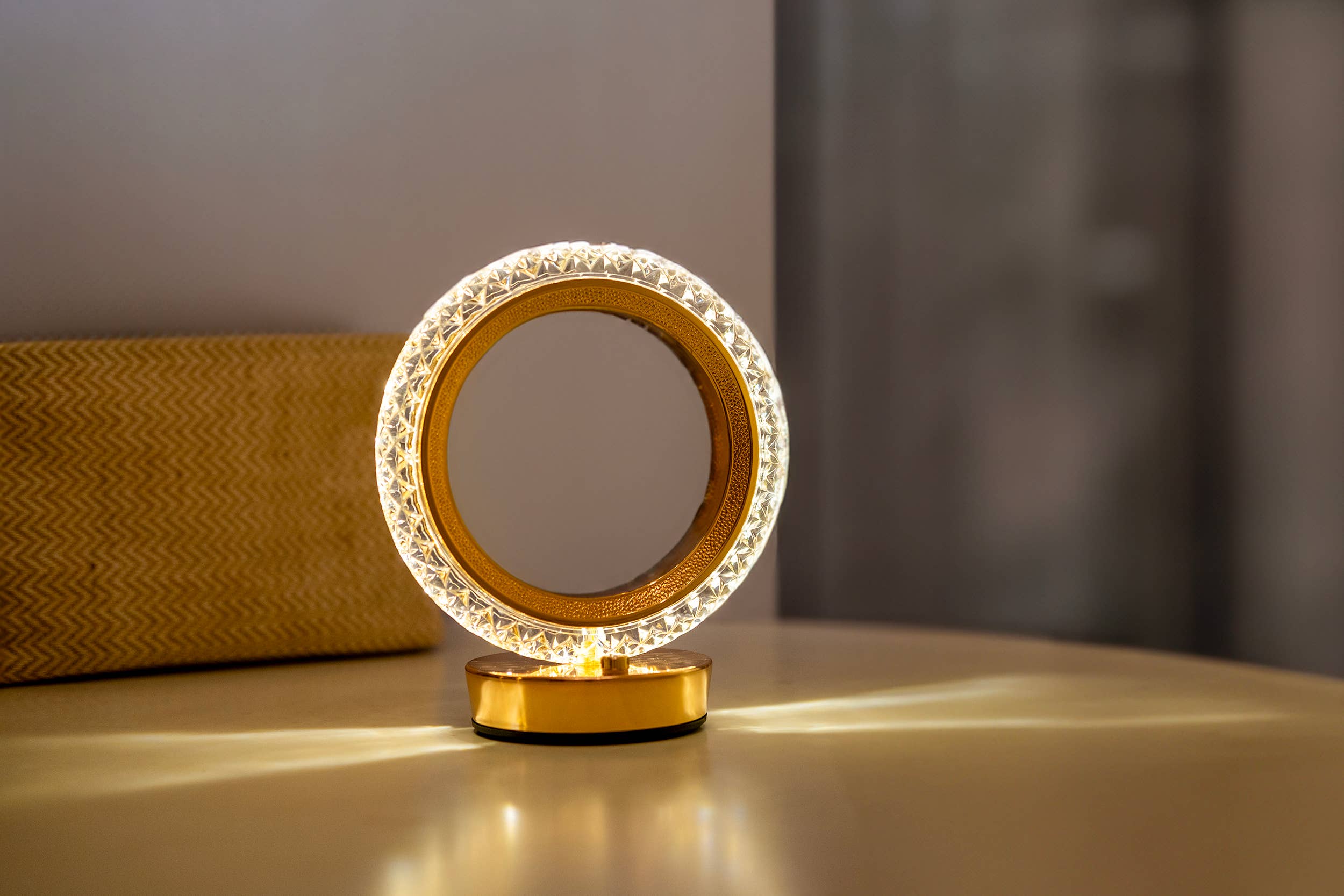 LAX Gadgets - Wholesale Accent/Desk Lamp - Night Stand LED Light with Ring design- Retail Packaging5