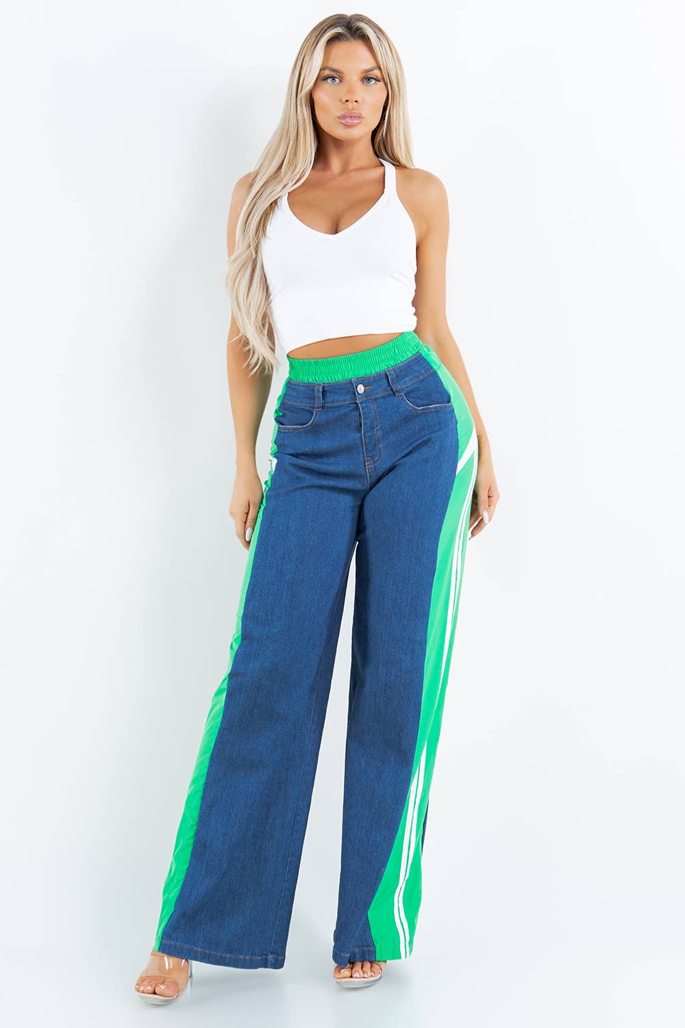 LABIJOU – wholesale Top & pants set (NOT Loungewear) – Women's – PD240 DENIM COMBO12