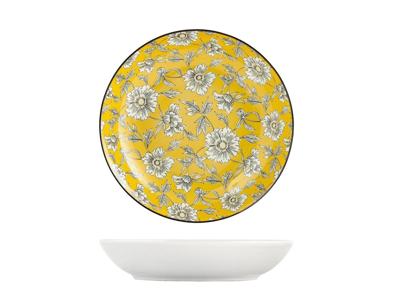 H&H - Wholesale Dinner Plate - Decorated Coupe-Shaped Porcelain Soup Plate 21 cm3