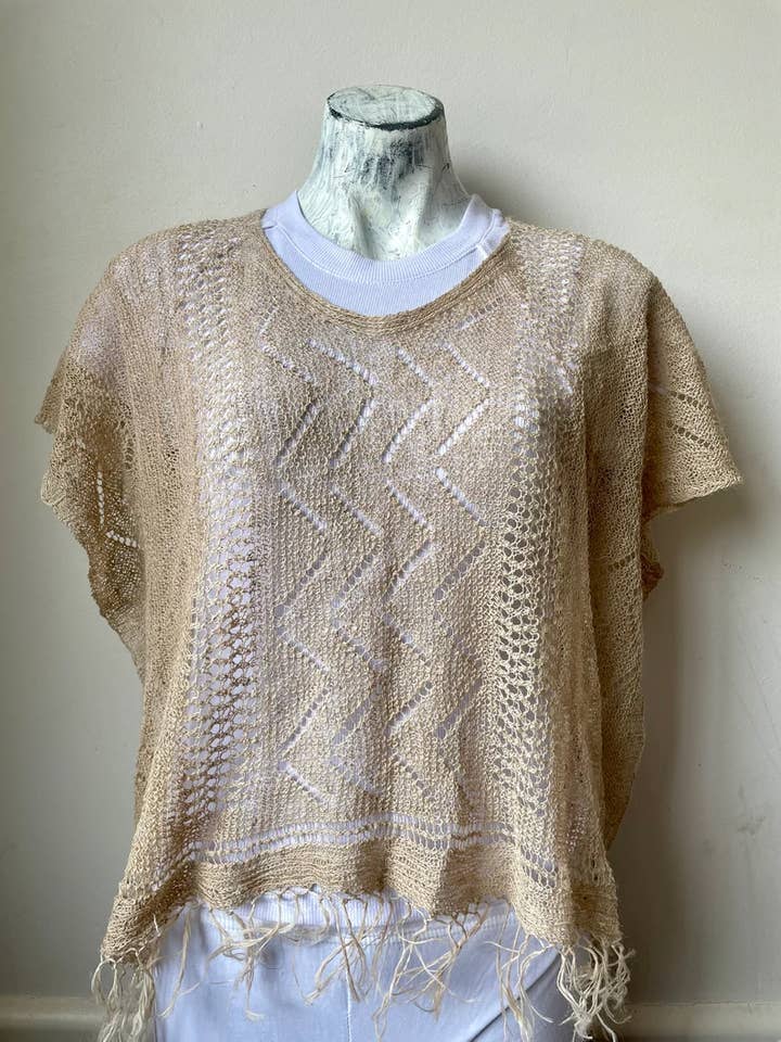 Alchemy Story - Wholesale Poncho – Women's - Nettle Fibre Poncho1