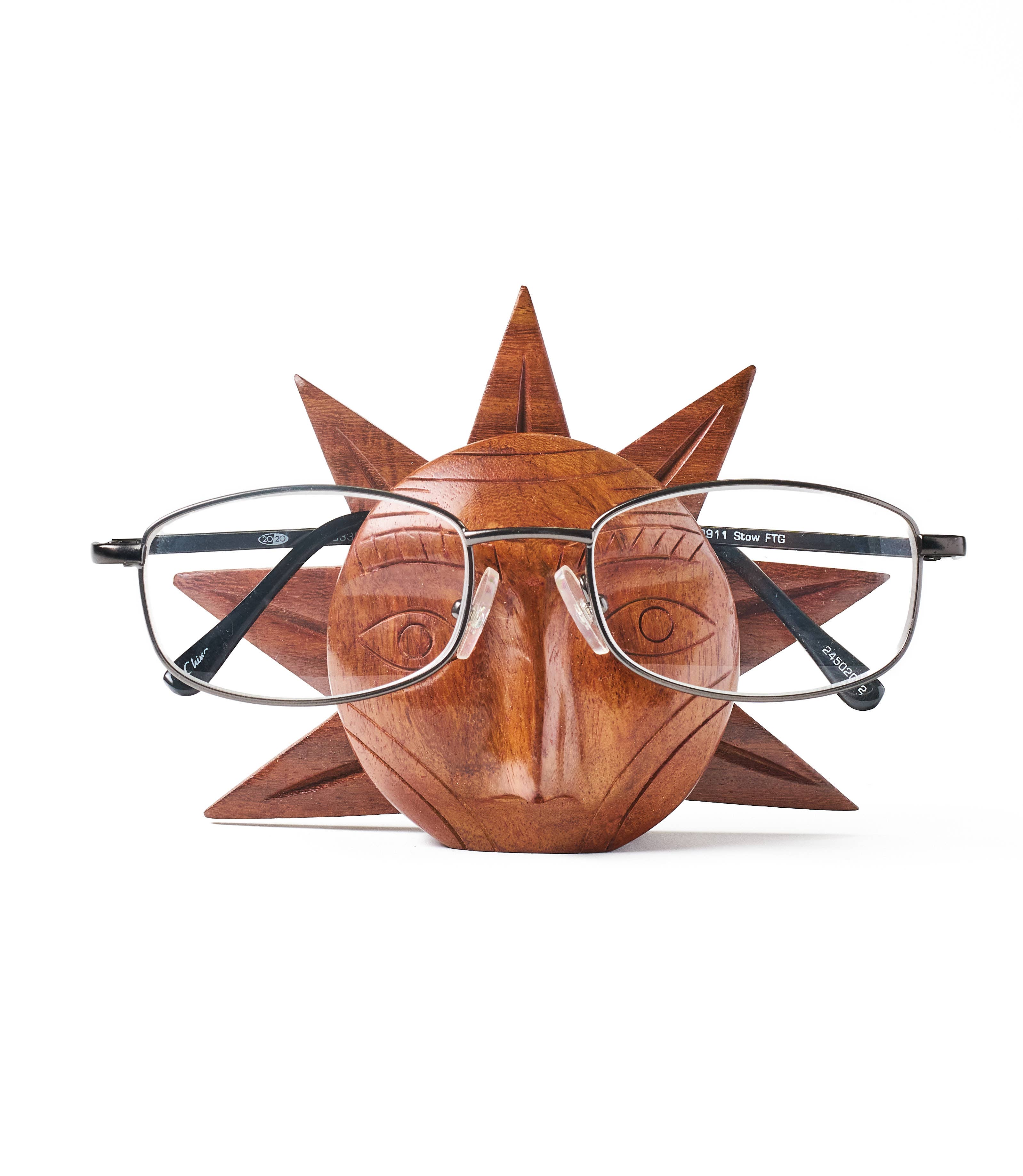 Matr Boomie Fair Trade - Wholesale Eyewear cases & holders – Unisex - Sun Eyeglass Holder Stand - Handcrafted Sheesham Wood
