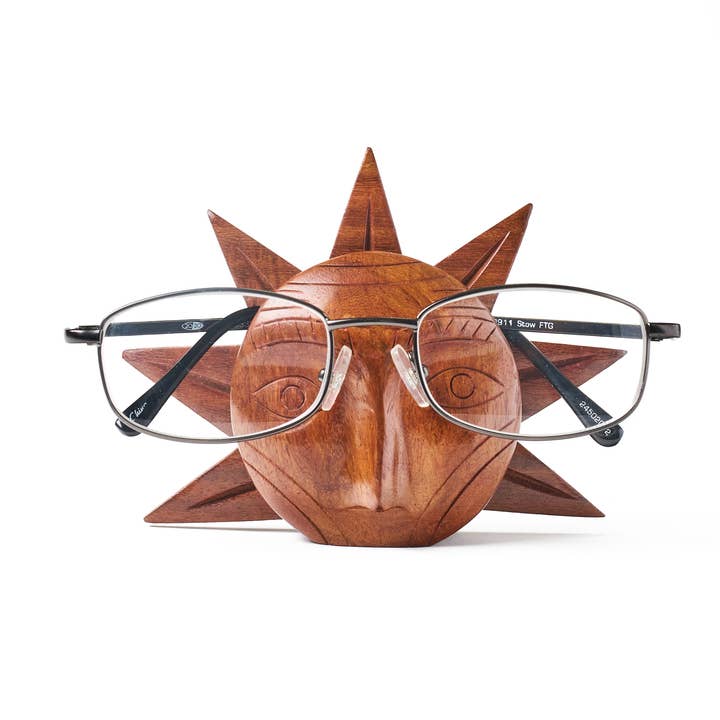 Matr Boomie Fair Trade - Wholesale Eyewear cases & holders – Unisex - Sun Eyeglass Holder Stand - Handcrafted Sheesham Wood0