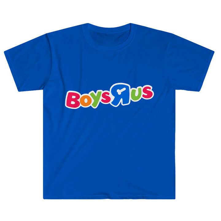 Camiseta Boys Are Us (Gays Queer LGBT) - Azul por atacado de Peachy Kings / Kweer Cards