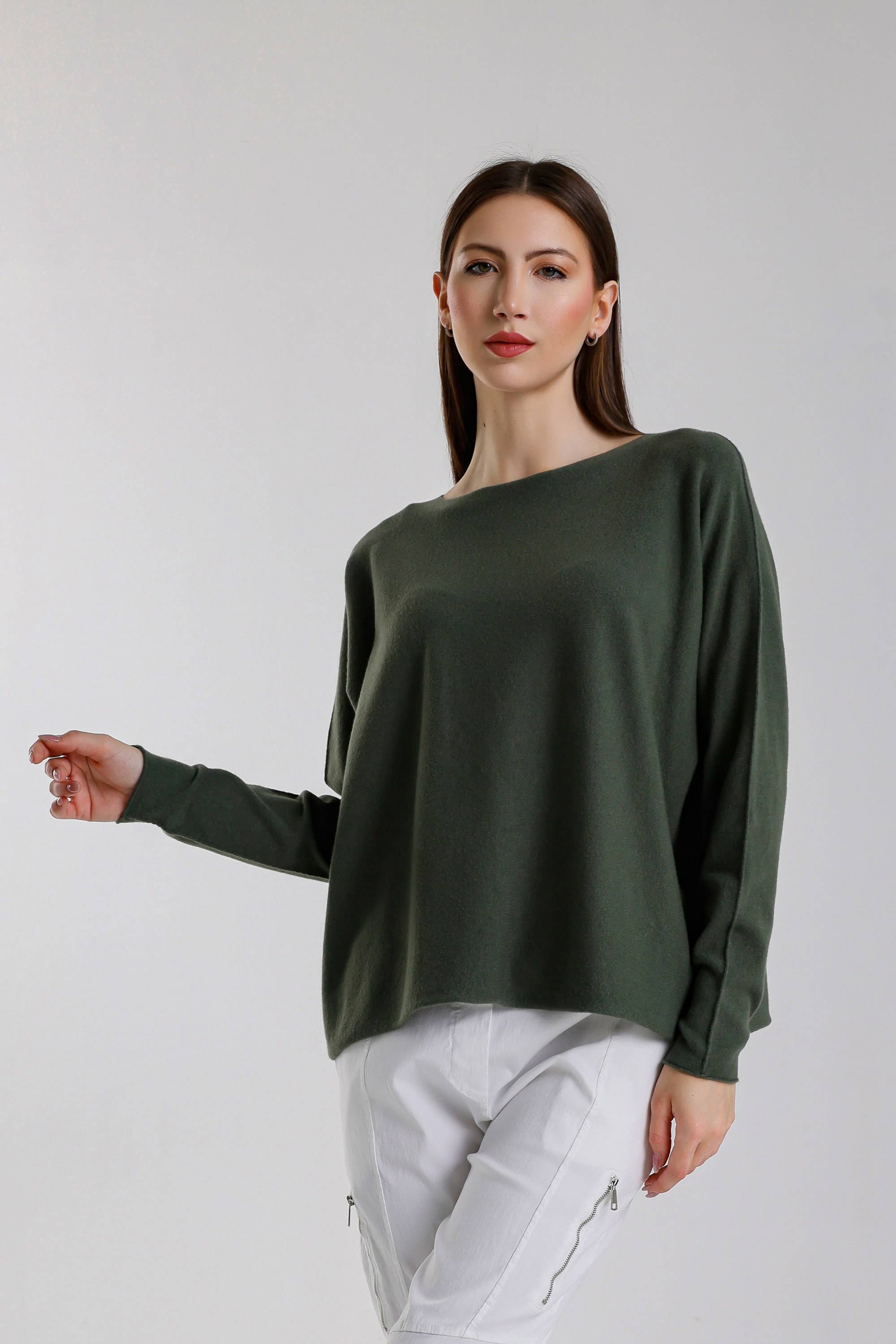 TINA Stephens Italy/Tees By Tina - Wholesale Knit Sweater - Women's - Laurin Seriously Soft Jewel Neck Sweater (BLS425)32