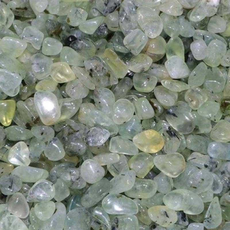 La Boîte à Cailloux – wholesale Spiritual stone/crystal – Prehnite Lot South Africa AA (mini tumbled stone XS) - 100g0