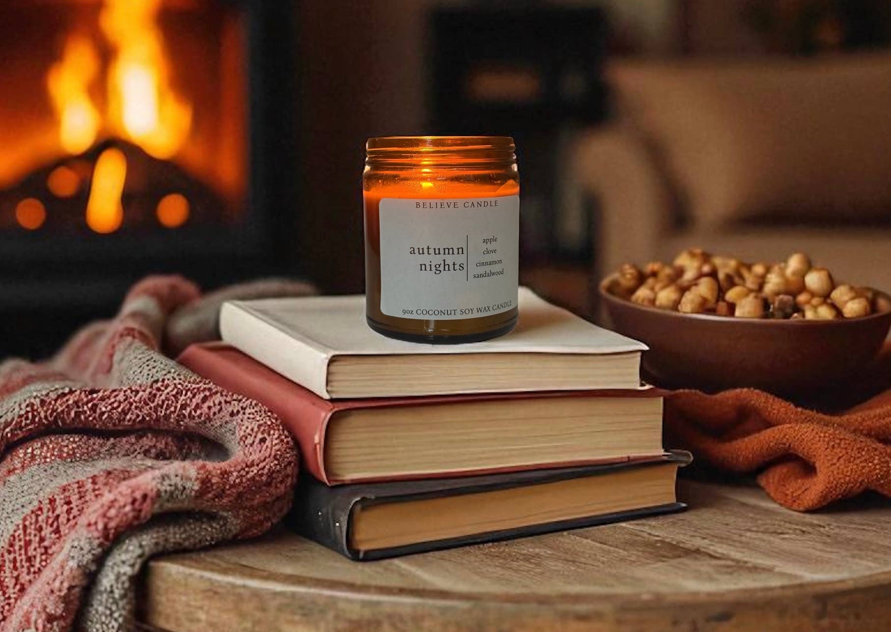 Believe Candle – wholesale Jar/filled candle – Autumn Nights Candle1