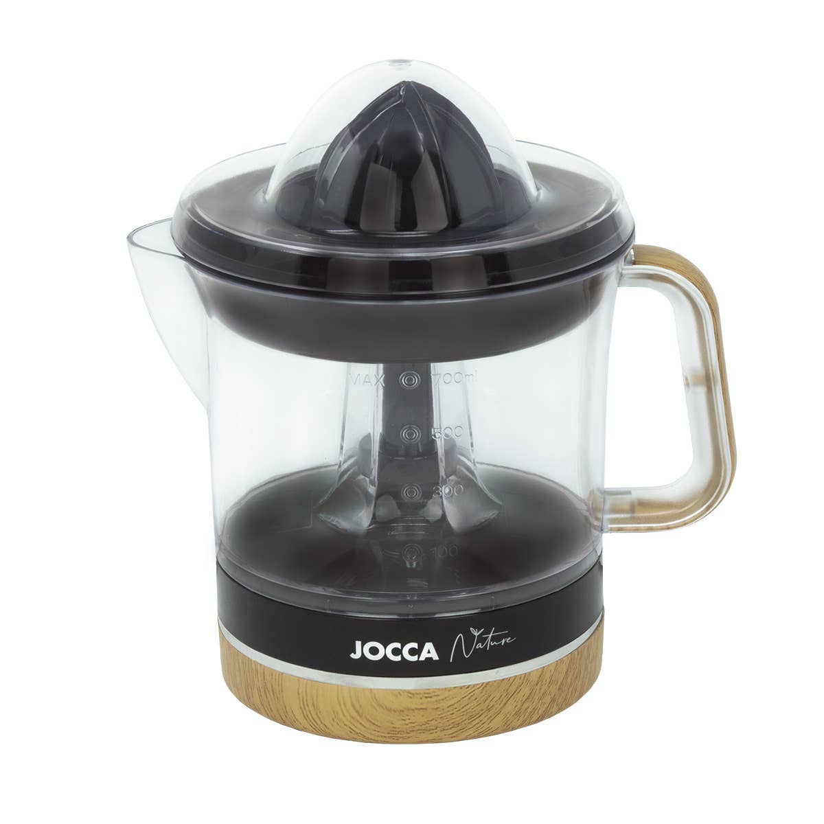 JOCCA - Vendita all'ingrosso Spremiagrumi - Spremiagrumi elettrico 40W, capacità 0,7L, linea Nature nero6