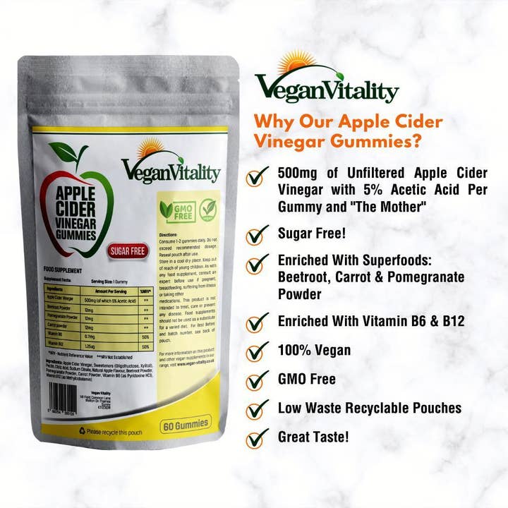 Apple Cider Vinegar Gummies for wholesale by Vegan Vitality