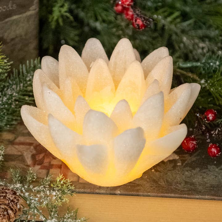 FLOR LED BRILLO CREMA para venta al por mayor de Ragon House