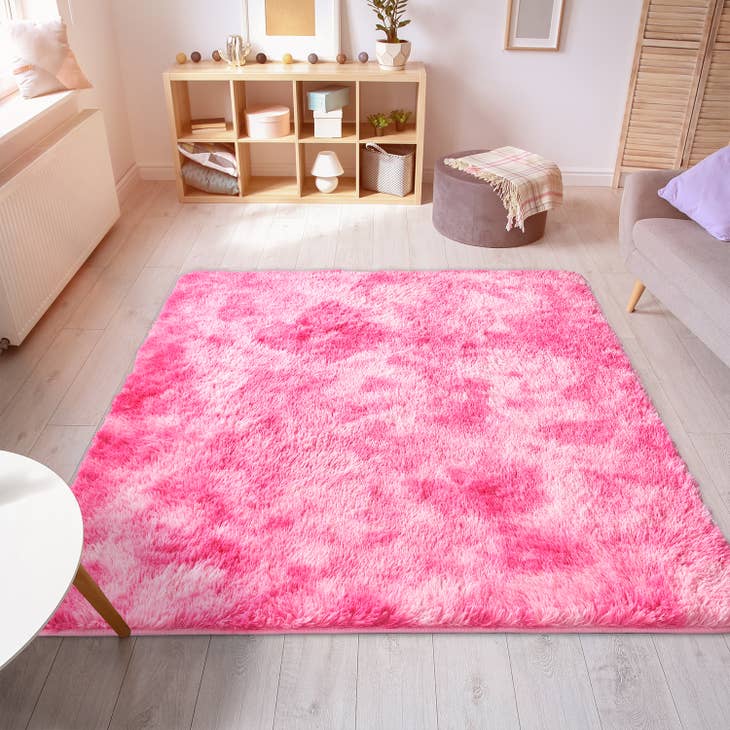 Alfombras peludas para sala de estar, alfombras de felpa peluda, rosa al  por mayor para tu tienda - Faire España