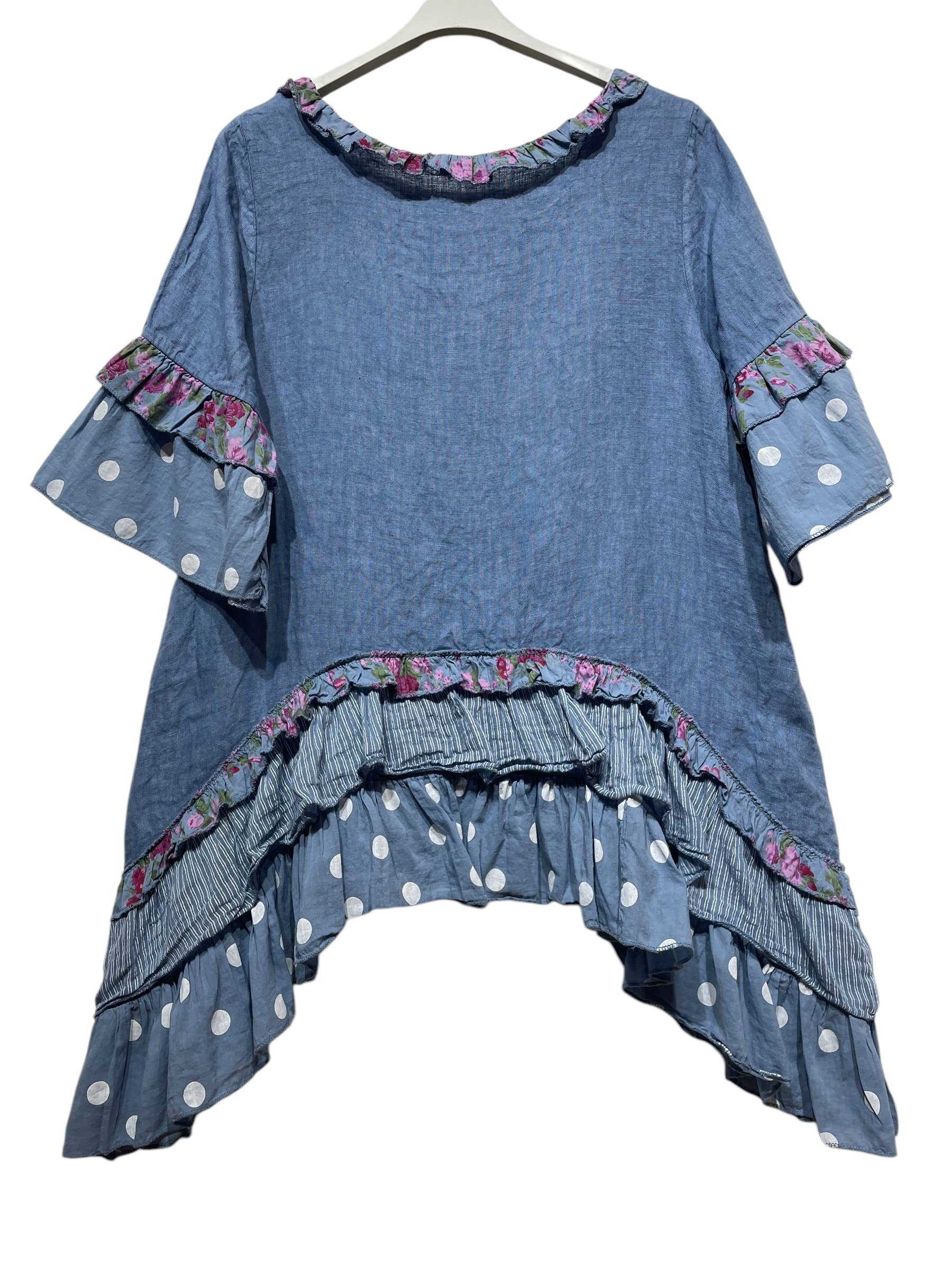 LINEN & COTTON HOUSE - Wholesale Jurk - Dames - JURK IN LINNEN 86127