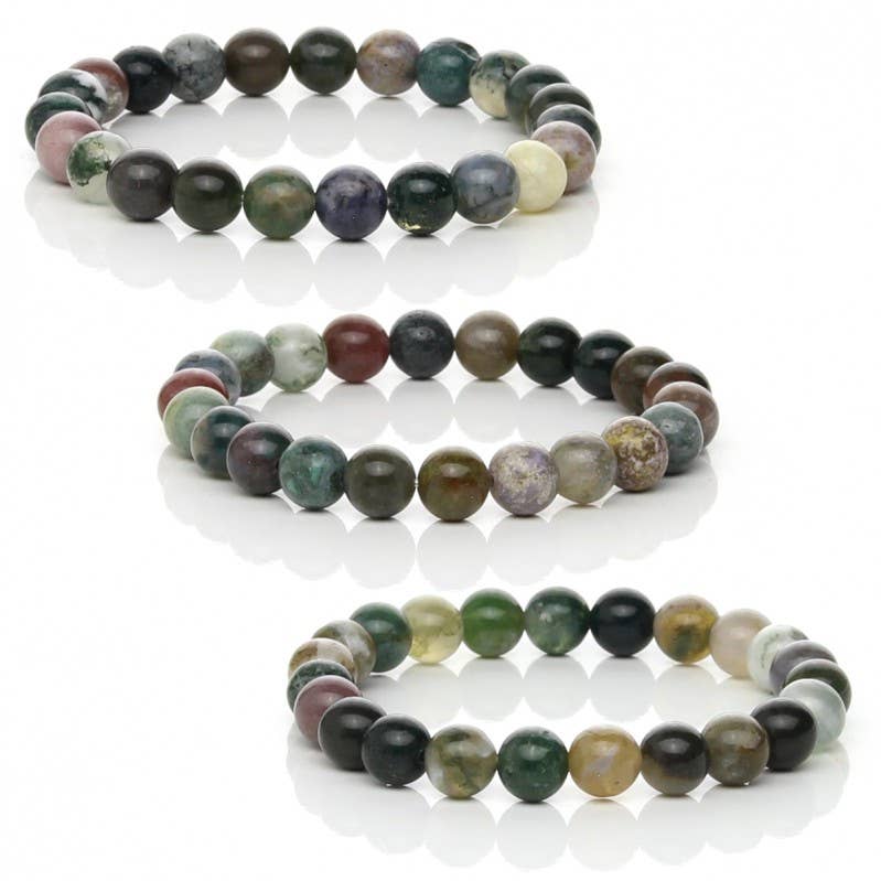 UniArt - Wholesale Cuff Bracelet - Mossy Indian agate bracelet3