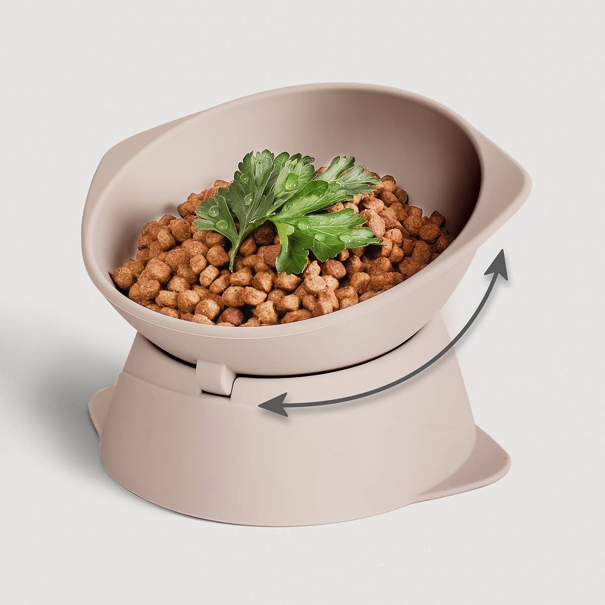 ne&no - Wholesale Pet Bowl - Cat/Dog - ne&no® Elevated Silicone Cat Bowl + Adjustable Tilt0