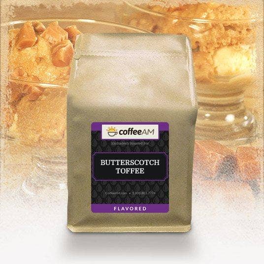 Butterscotch Toffee Cream Flavored Coffee for wholesale by CoffeeAM