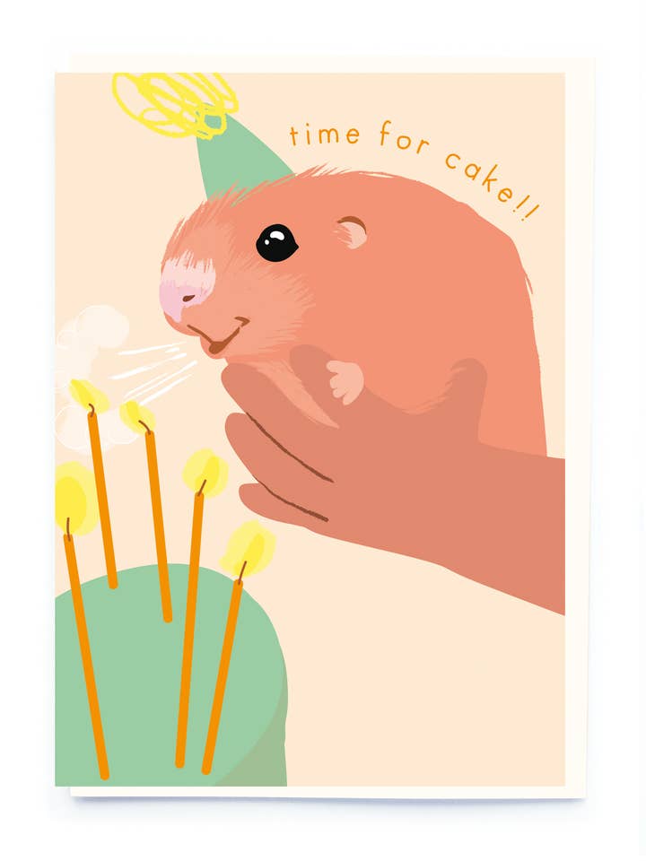 Hamster birthday card for wholesale by Noi Publishing