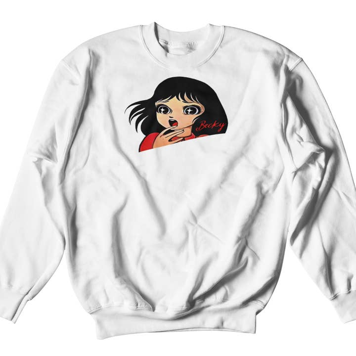 Becky Scare Girl Champion Sweatshirt for wholesale by Becky Loves You